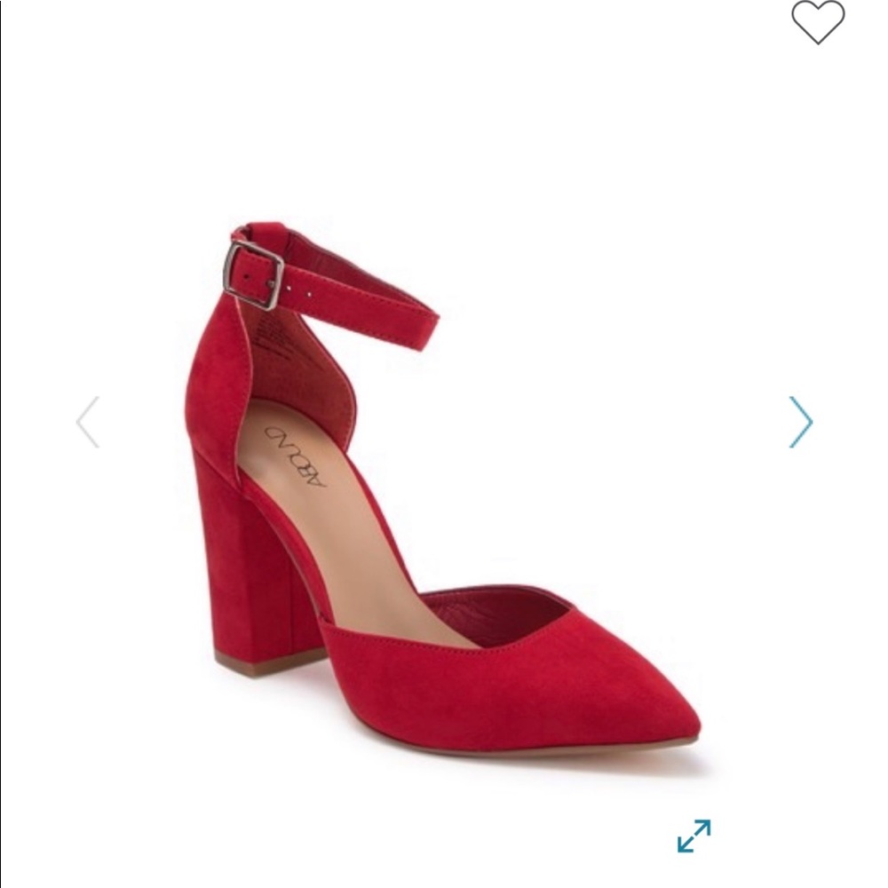 Red Block Heel